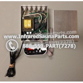 COMPLETE CONTROL POWER BOX WITH CONTROL PANEL - COMPLETE CONTROL POWER BOX AIRWALL INFRARED SAUNA WITH BLACK CONTROL PANEL 6