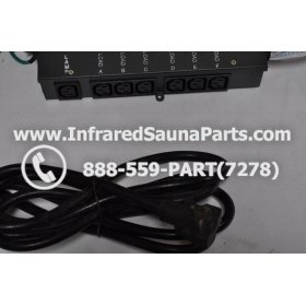 COMPLETE CONTROL POWER BOX 110V / 120V - COMPLETE CONTROL POWER BOX 110V / 120V SAUNAGEN INFRARED SAUNA  WITH 7 CIRCUIT BOARD PINS  6 FEMALE PLUGS 5