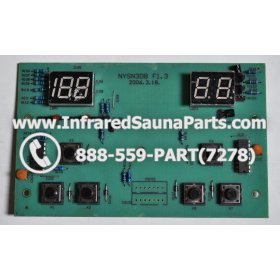 CIRCUIT BOARDS / TOUCH PADS - CIRCUIT BOARD  TOUCHPAD HYDRA INFRARED SAUNA NYSN3DB F1.3 1