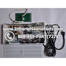 COMPLETE CONTROL POWER BOX WITH CONTROL PANEL - COMPLETE CONTROL POWER BOX HYDRA INFRARED SAUNA STYLE 1 WITH ONE CONTROL PANEL 18