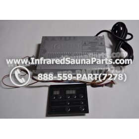 COMPLETE CONTROL POWER BOX WITH CONTROL PANEL - COMPLETE CONTROL POWER BOX VIDAL INFRARED SAUNA STYLE 3 WITH ONE CONTROL PANEL 2