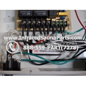 COMPLETE CONTROL POWER BOX WITH CONTROL PANEL - COMPLETE CONTROL POWER BOX LONGEVITY INFRARED SAUNA STYLE 1 WITH ONE CONTROL PANEL 10