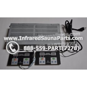 COMPLETE CONTROL POWER BOX WITH CONTROL PANEL - COMPLETE CONTROL POWER BOX WATERSTAR INFRARED SAUNA STYLE 2 WITH TWO CONTROL PANELS 2