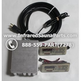 COMPLETE CONTROL POWER BOX WITH CONTROL PANEL - COMPLETE CONTROL POWER BOX O-SAUNA WITHOUT HIGH LIMIT SWITCH WITH TWO CONTROL PANEL 12