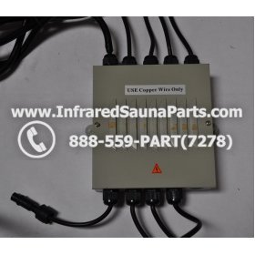 COMPLETE CONTROL POWER BOX 220V / 240V - COMPLETE CONTROL POWER BOX 220V / 240V BAMXSAUNA INFRARED SAUNA WITH 8 HEATER PLUGS v2 1