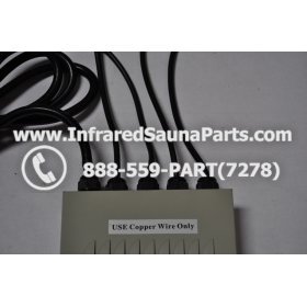 COMPLETE CONTROL POWER BOX 220V / 240V - COMPLETE CONTROL POWER BOX 220V / 240V BAMXSAUNA INFRARED SAUNA WITH 8 HEATER PLUGS v2 3