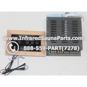 COMPLETE CONTROL POWER BOX WITH CONTROL PANEL - COMPLETE CONTROL POWER BOX ENLIGHTEN INFRARED SAUNA WITH USB MP3 PLAYER 110V / 120V STYLE 2 WITH ONE CONTROL PANEL 2