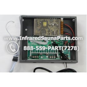 COMPLETE CONTROL POWER BOX WITH CONTROL PANEL - COMPLETE CONTROL POWER BOX ENLIGHTEN INFRARED SAUNA WITH DIGITAL HEAT LEVEL CONTROL WITH TWO CONTROL PANEL 220V / 240V STYLE 1 3