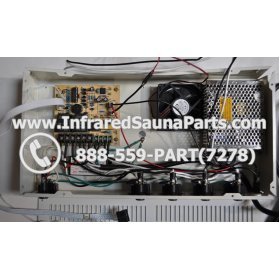 COMPLETE CONTROL POWER BOX WITH CONTROL PANEL - COMPLETE CONTROL POWER BOX KEYSBACKYARD INFRARED SAUNA STYLE 1 WITH ONE CONTROL PANEL 7