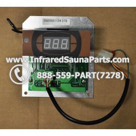 COMPLETE CONTROL POWER BOX WITH CONTROL PANEL - COMPLETE CONTROL POWER BOX CEDRUS 110V / 220V SN20051124185 WITH CIRCUIT BOARD SN 20051124279 AND FACEPLATE AND REMOTE CONTROL 6