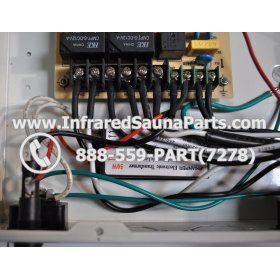 COMPLETE CONTROL POWER BOX WITH CONTROL PANEL - COMPLETE CONTROL POWER BOX KEYSBACKYARD INFRARED SAUNA STYLE 1 WITH ONE CONTROL PANEL 10