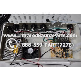 COMPLETE CONTROL POWER BOX WITH CONTROL PANEL - COMPLETE CONTROL POWER BOX KEYSBACKYARD INFRARED SAUNA STYLE 1 WITH ONE CONTROL PANEL 11