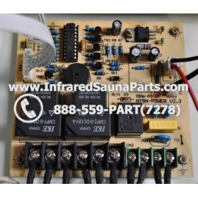COMPLETE CONTROL POWER BOX WITH CONTROL PANEL - COMPLETE CONTROL POWER BOX MASTERSAUNA INFRARED SAUNA STYLE 1 WITH ONE CONTROL PANEL 7