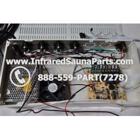 COMPLETE CONTROL POWER BOX WITH CONTROL PANEL - COMPLETE CONTROL POWER BOX JOSEN INFRARED SAUNA STYLE 1 WITH ONE CONTROL PANEL 10