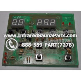 CIRCUIT BOARDS / TOUCH PADS - CIRCUIT BOARD  TOUCHPAD KEYSBACKYARD INFRARED SAUNA YX32764-3 (9 BUTTONS) 9