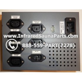 COMPLETE CONTROL POWER BOX WITH CONTROL PANEL - COMPLETE CONTROL POWER BOX CLEARLIGHT INFRARED SAUNA 110v 120v WITH TWO CONTROL PANELS 3