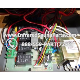 COMPLETE CONTROL POWER BOX WITH CONTROL PANEL - COMPLETE CONTROL POWER BOX CLEARLIGHT INFRARED SAUNA 110v 120v WITH TWO CONTROL PANELS 28