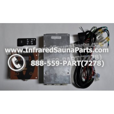 COMPLETE CONTROL POWER BOX WITH CONTROL PANEL - COMPLETE CONTROL POWER BOX HAVEN SAUNA INFRARED SAUNA AND FACEPLATE AND REMOTE CONTROL WITH WIRING 1