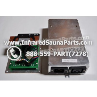 COMPLETE CONTROL POWER BOX WITH CONTROL PANEL - COMPLETE CONTROL POWER BOX  HAVEN SAUNA INFRARED SAUNA AND FACEPLATE AND REMOTE CONTROL 1