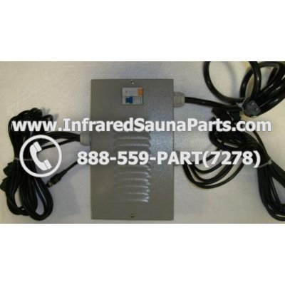 COMPLETE CONTROL POWER BOX 220V / 240V - COMPLETE CONTROL POWER BOX 220V / 240V FED INTERNATIONAL INFRARED SAUNA WITH 8 FEMALE PLUGS 1
