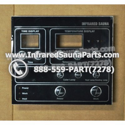 FACE PLATES - FACEPLATE FOR CIRCUIT BOARD  YX32764-3 WASAUNA 11 BUTTONS 1